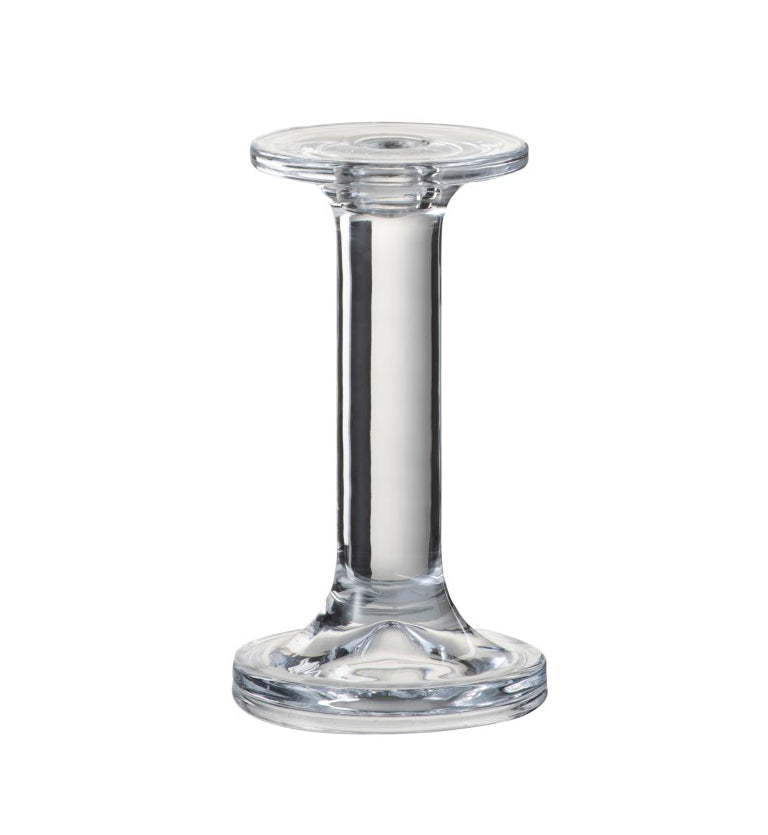 Candeliere Liscio in vetro trasparente H16 - 96609