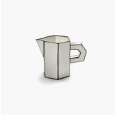 Bricco in Porcellana Biano/Nero - Collezione Carte Blanche - Annebet Philips Per Serax