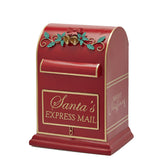 EDG Enzo De Gasperi – Decoro Cassetta della Posta Natalizia in Metallo Rosso H41 cm