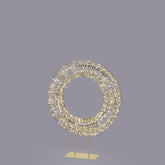 EDG - Enzo De Gasperi Corona LED con Base – 720 Microled Luce Calda H90 cm