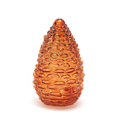 Decoro Pigna LED in Vetro Ambra H25 D15 - EDG Enzo De Gasperi