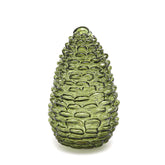 Decoro Pigna LED in Vetro Verde H25 D15 - EDG Enzo De Gasperi