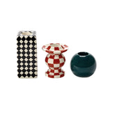 Set 3 Portacandele in ceramica dipinti a mano – Collezione Les Objets Mouleversants – Wouters & Hendrix Per Serax