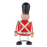 Soldatino schiaccianoci Natalizio in Metallo Rosso H30 Cm – Decorazione Elegante e Moderna