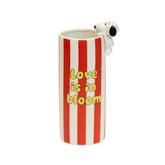 Vaso in Ceramica Snoopy Love is in Bloom Red – Blogo Design