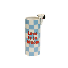 Vaso in Ceramica Snoopy Love is in Bloom Blu – Blogo Design