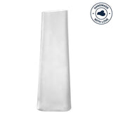 Vaso Turno Bianco in Vetro Satinato H42 Cm - Eleganza Moderna per Interni