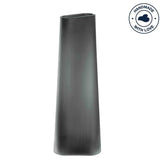 Vaso Turno Grigio in Vetro Satinato H42 Cm - Eleganza Moderna per Interni