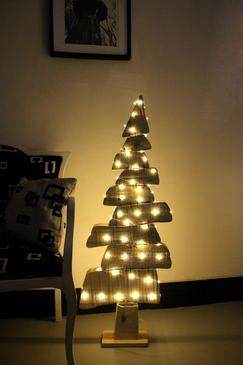 Poplar Albero di Natale in legno naturale - CONFIG0221