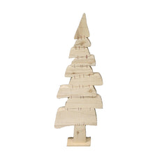 Poplar albero di Natale in legno naturale L - 690752