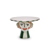 Alzata per Torta Tarte de Bobonne Bianco e Verde M – Marie Michielssen Per Serax