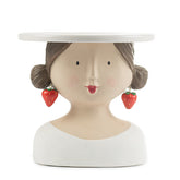 Alzata porta torta Lady Fragola| Alzatina per torte a forma di testa di donna - 2212923