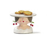 Alzata porta torta Lady | Alzatina per torte a forma di testa di donna - 2154109