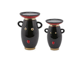 Alzata Viso Black : Alzatine in ceramica - CONFIG0191