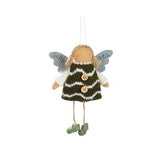 Angelo Custode da Appendere con Abito in Lana Verde H16 - 1224872-1