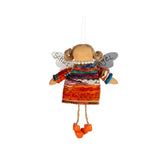 Angelo Custode da Appendere Chignon con Abito in Lana Colorato H16 - 1236665-1