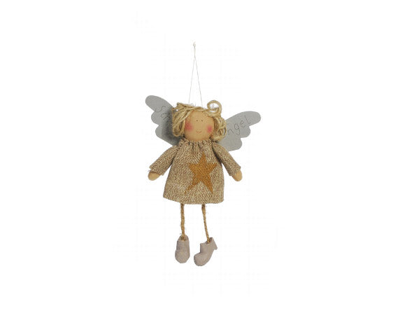 Angelo Custode da appendere con abito in cotone Beige - 1156328-beige