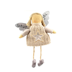 Angelo Custode da appendere con abito in lana Beige - 1213203-beige