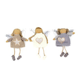 Angelo Custode da appendere con abito in lana - CONFIG0305