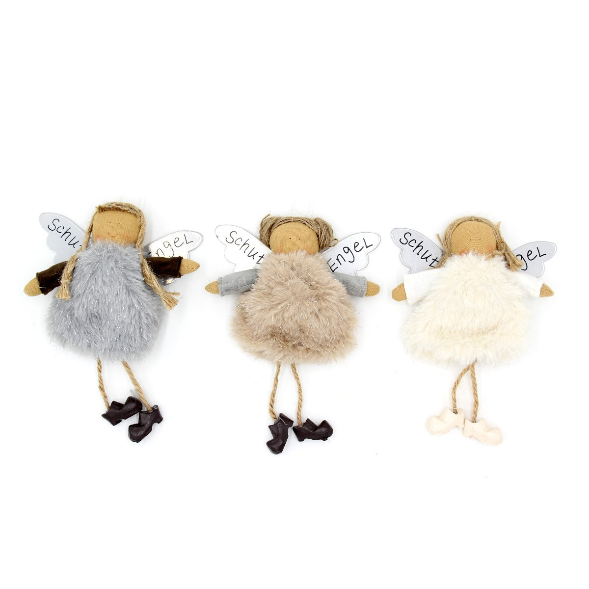 Angelo Custode da appendere con pelliccia - CONFIG0306