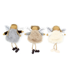 Angelo Custode da appendere con pelliccia - CONFIG0306