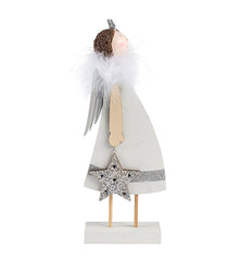 Angelo in legno con stella H25 - 1202400