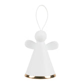 Angelo da appendere in ceramica bianca con riga oro - 4990315-riga