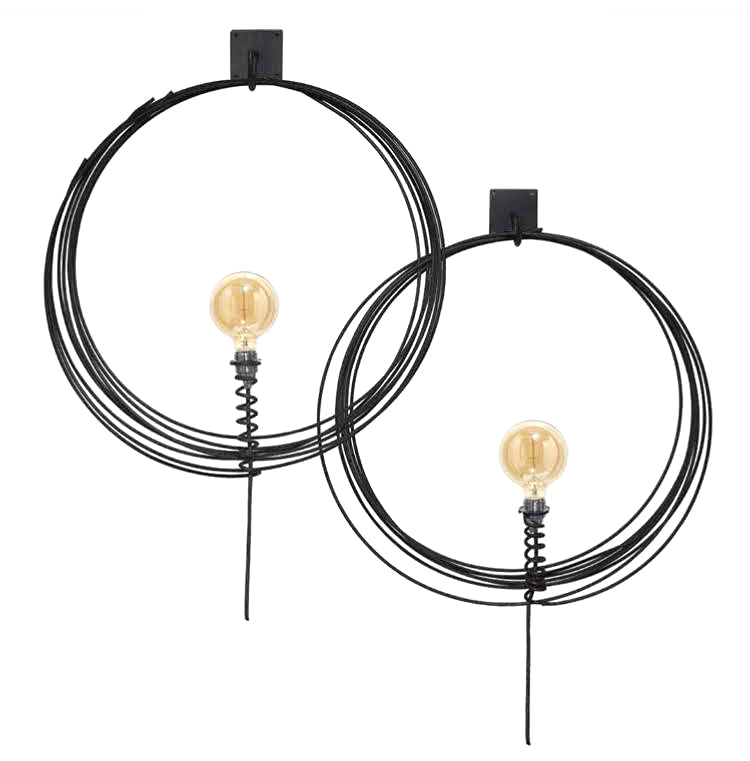 Lampada Cerchio : Applique da parete in ferro - CONFIG0048