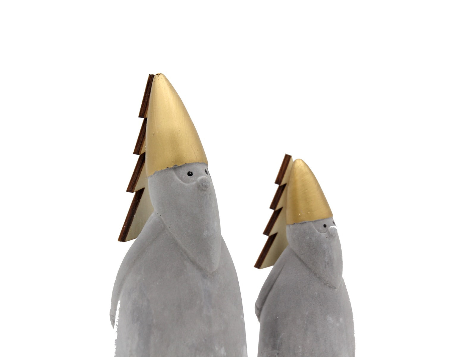 Babbo Natale stilizzato in cemento con albero - CONFIG03034