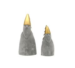 Babbo Natale stilizzato in cemento con albero - CONFIG03034