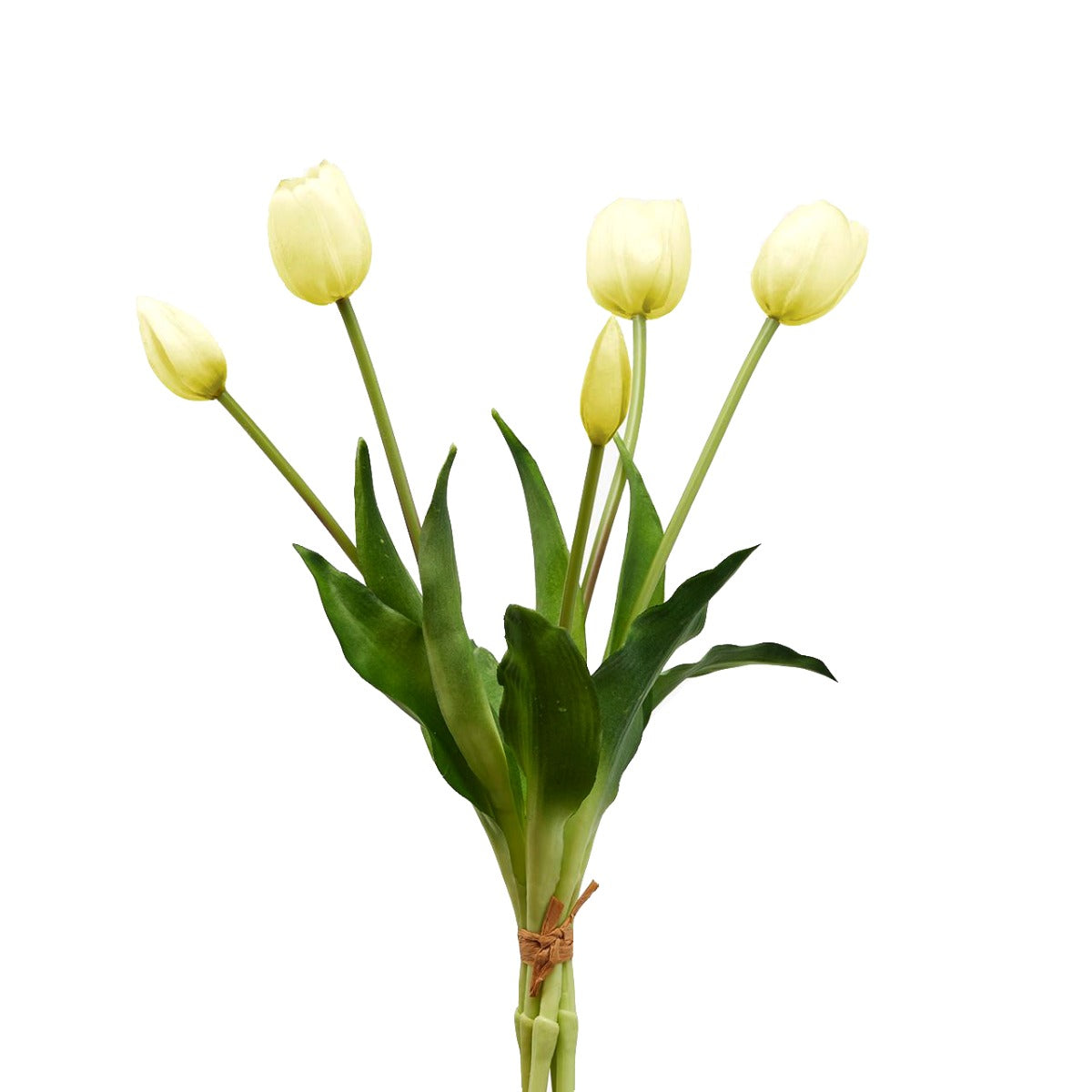 Bouquet tulipani bianchi Real Touch H40 - 214959,10