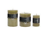 Candele verdi (verde erba) cilindriche: candele di cera colorate J Line - CONFIG0024
