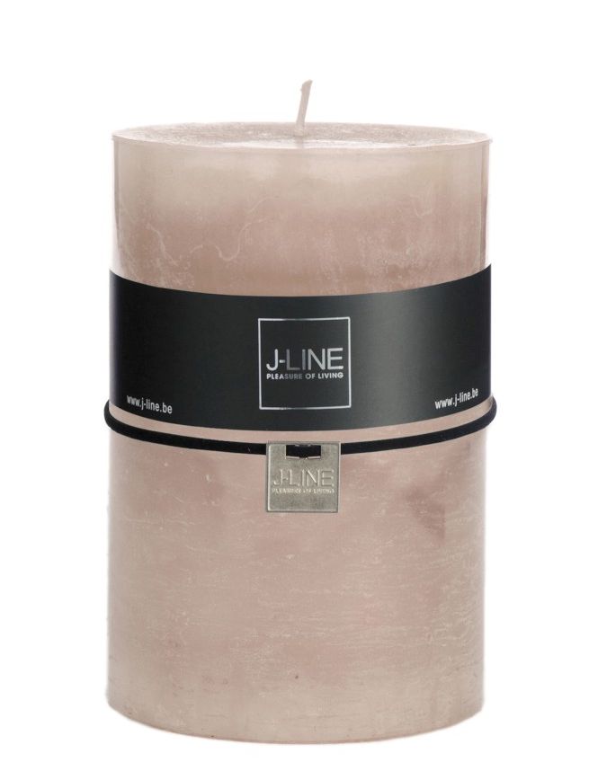 Candela sabbia cilindrica H15 X D10: candele di cera colorate J Line - 93309