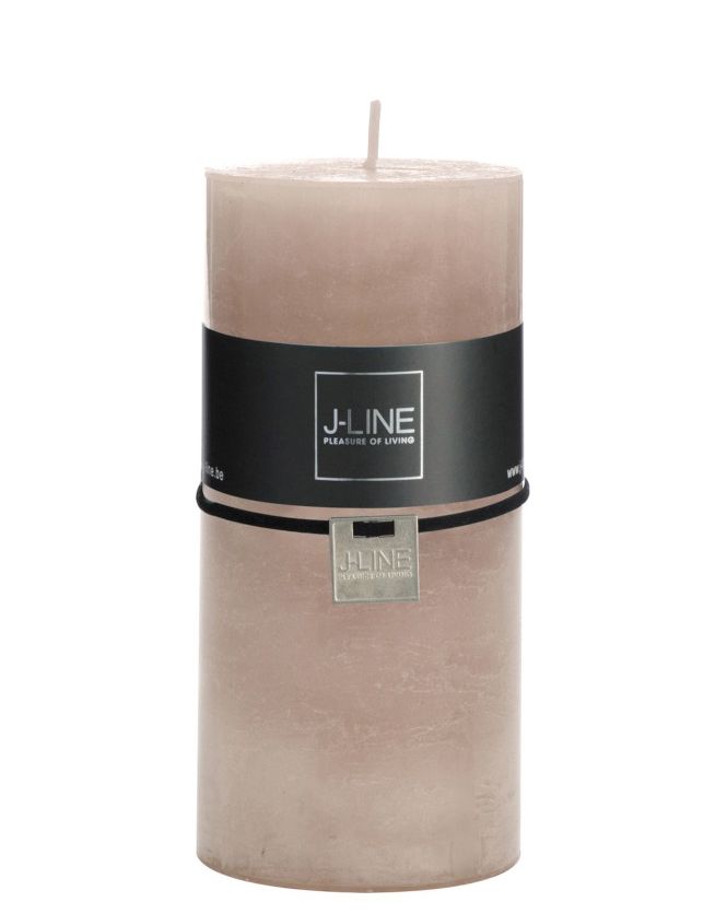 Candela sabbia cilindrica H15: candele di cera colorate J Line - 93307