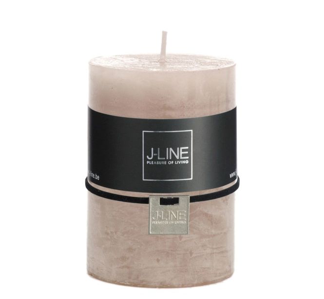 Candela sabbia cilindrica H10 X D7: candele di cera colorate J Line - 93306