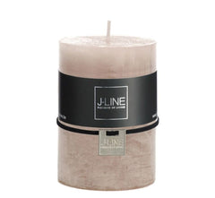 Candela sabbia cilindrica H10 X D7: candele di cera colorate J Line - 93306