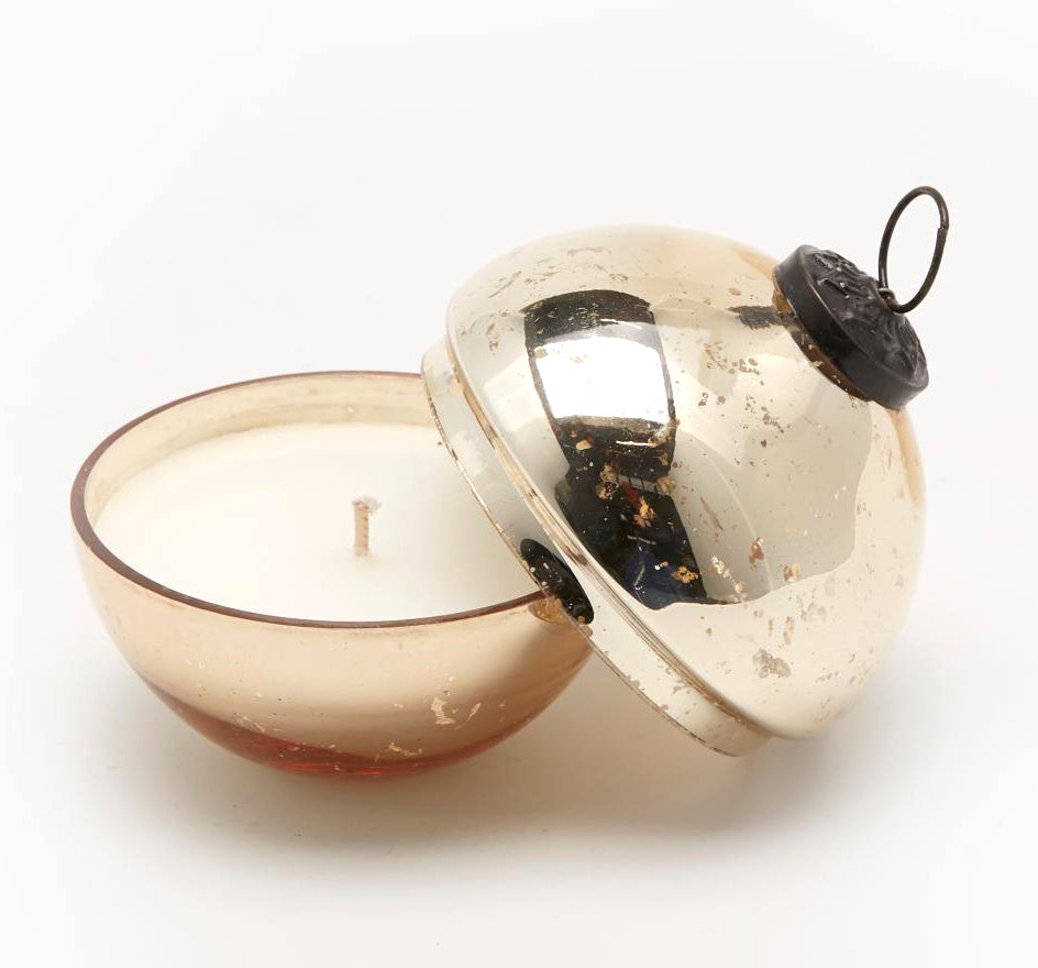 Shiny : Candela in sfera di vetro colore oro D8 - 612984