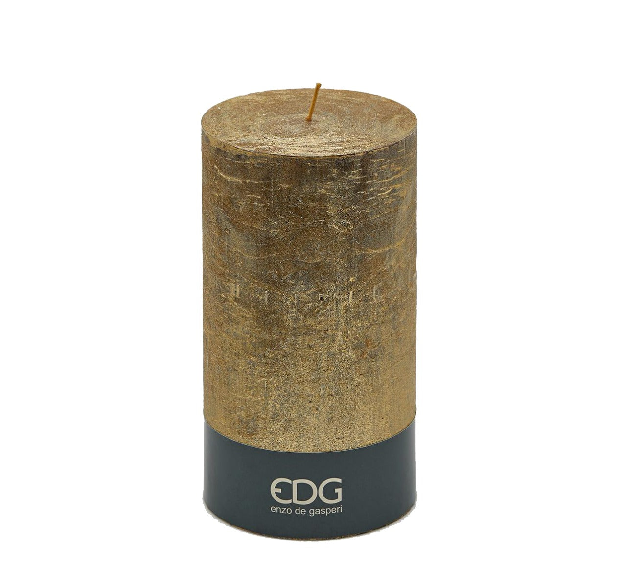 Candela Moccolo Rustic Dark Gold H18 - 612939,13