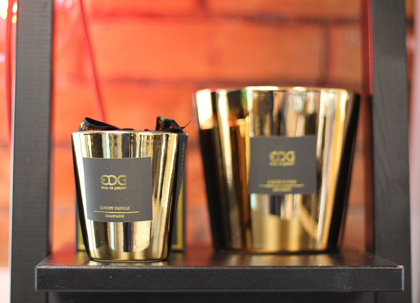 Mirror - Candela profumata in vetro colore oro H9 - 613186,01