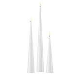 Candela conica a Led Real Indoor | Candele a Led effetto reale fiamma 3D - CONFIG0365