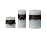 Candela azzurro polvere cilindrica : candele di cera colorate J Line - CONFIG0137