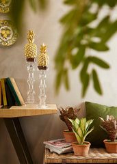 Candela Ananas Oro : Candele particolari - 618140