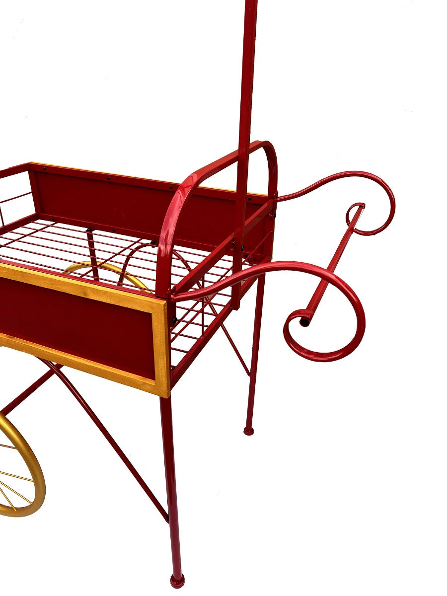 Carretto Espositivo Merry Christmas Rosso e Oro - 703029