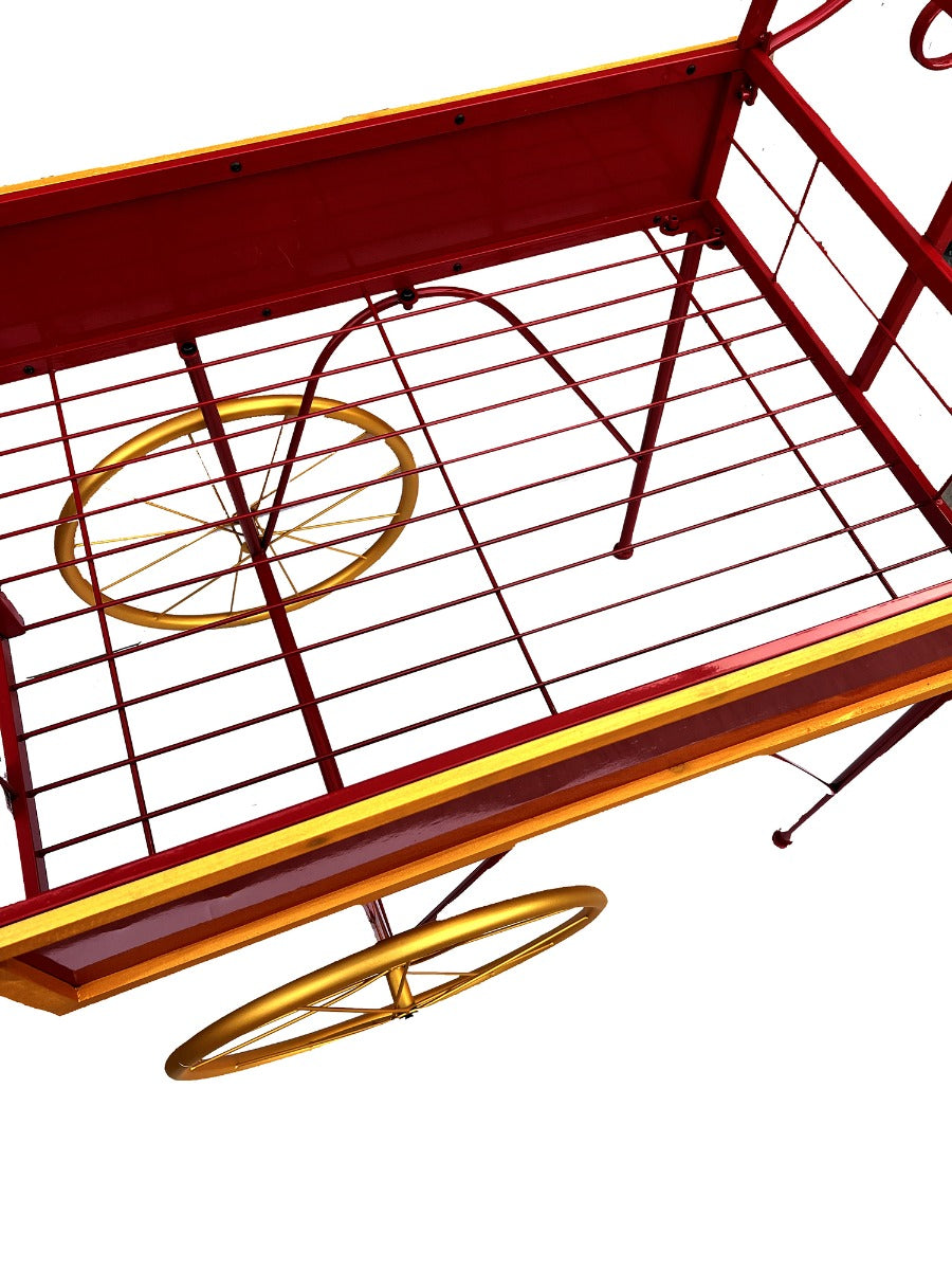 Carretto Espositivo Merry Christmas Rosso e Oro - 703029