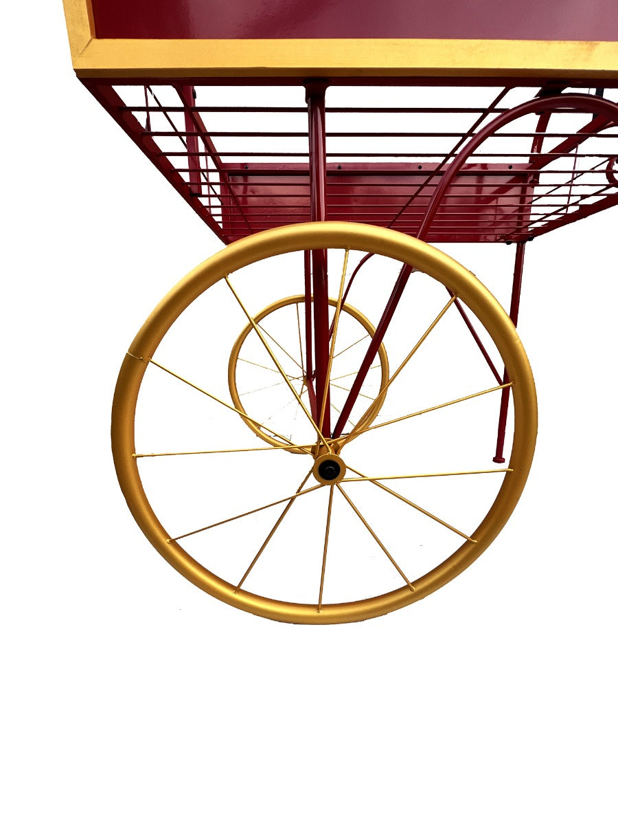 Carretto Espositivo Merry Christmas Rosso e Oro - 703029