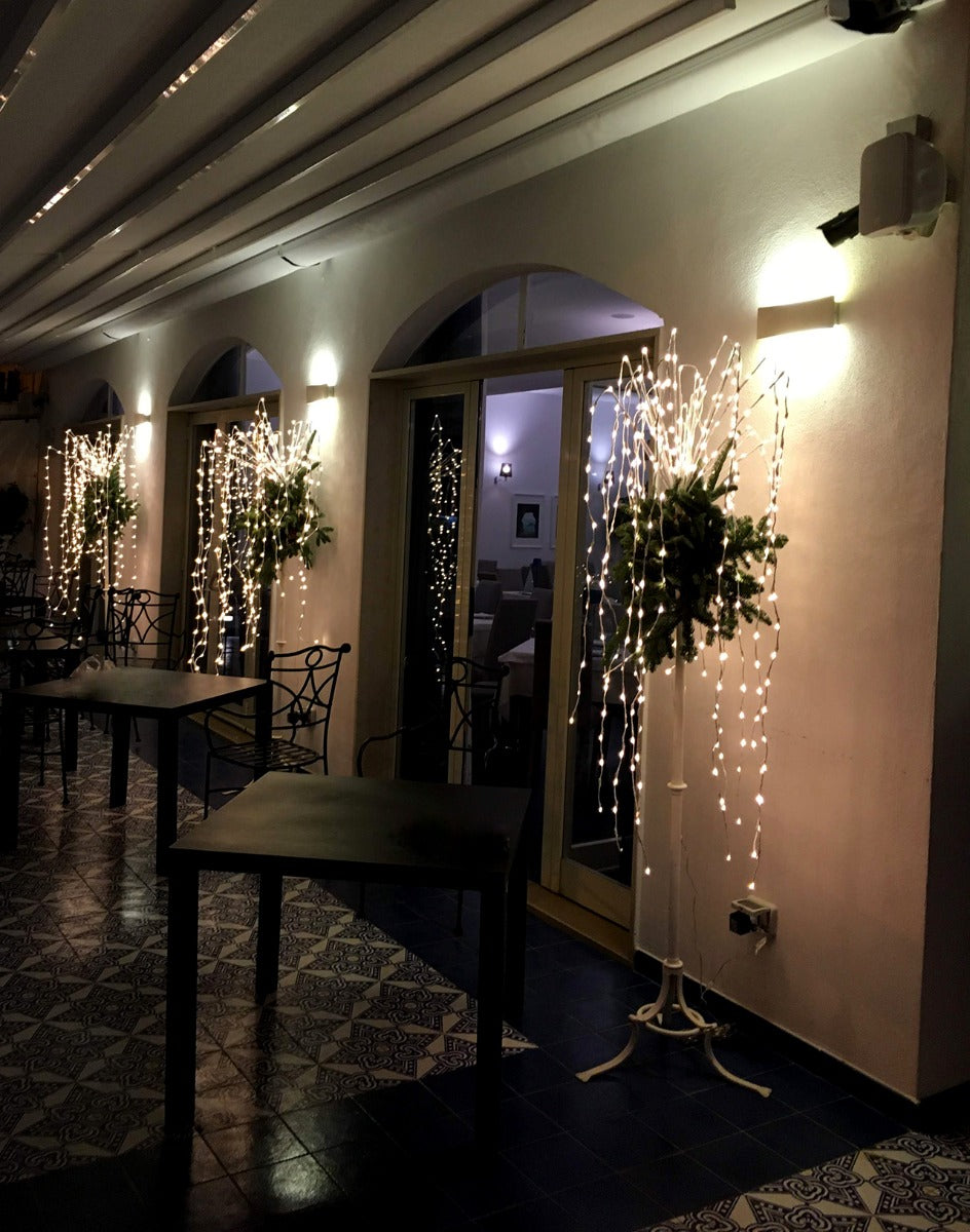 Cascata Led 27 Fili 432 Luci H180 Cavo bianco - 677469,10