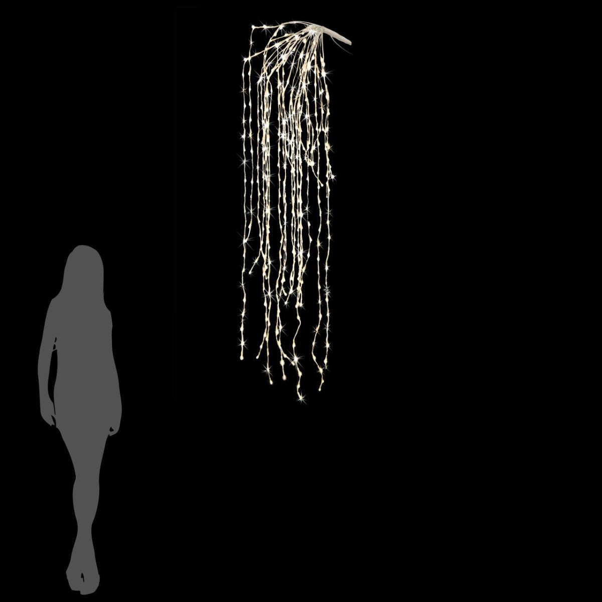 Cascata Led 27 Fili 432 Luci H180 Cavo bianco - 677469,10