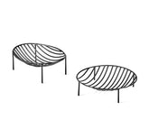 Centrotavola Tondo Nana in metallo nero : Centrotavola di design by Antonino Sciortino - CONFIG0248