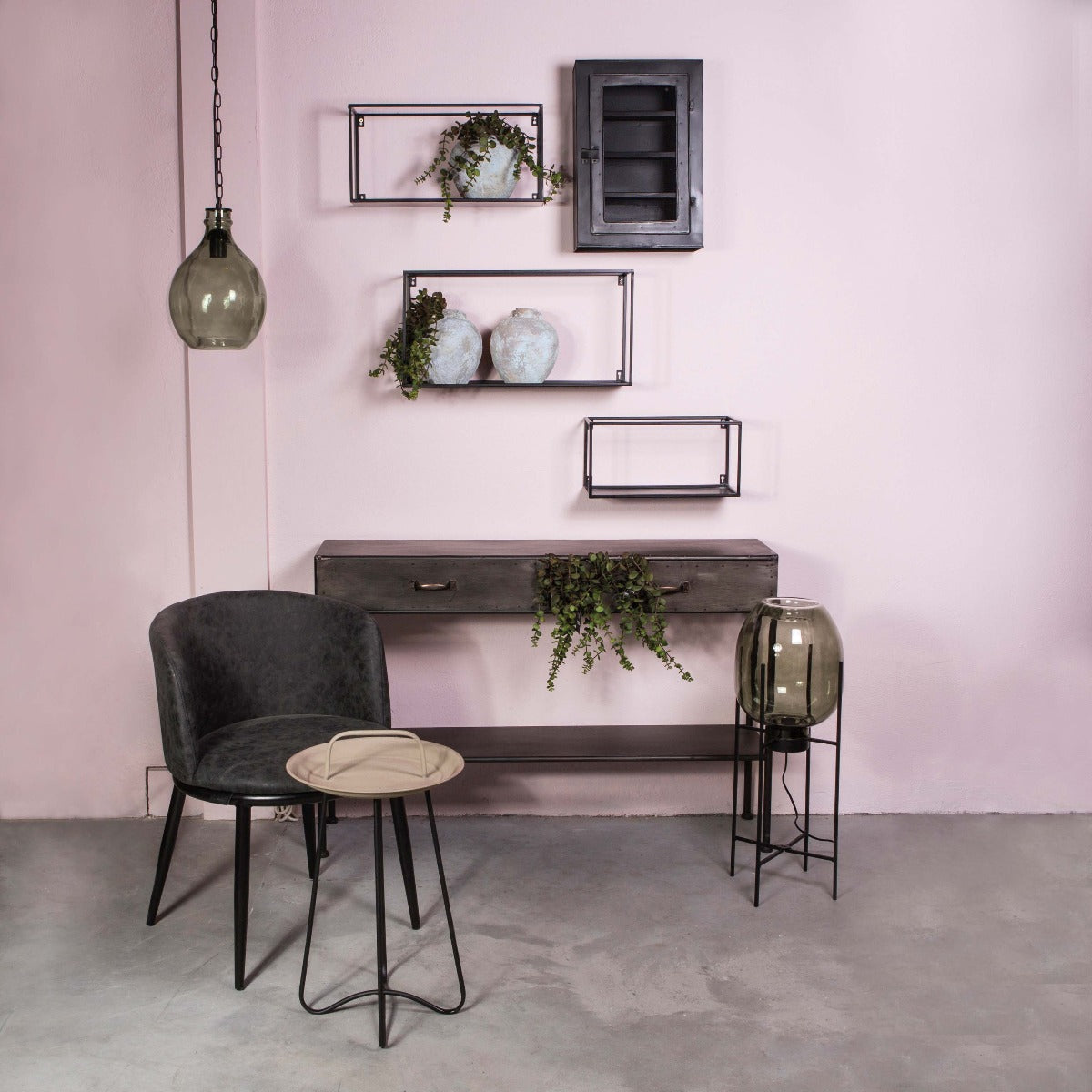 Consolle Mobile 2 Cassetti in Ferro stile Industriale - 679929