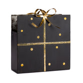 Decoro Pacco Regalo Contenitore in Metallo H20 - 1236388